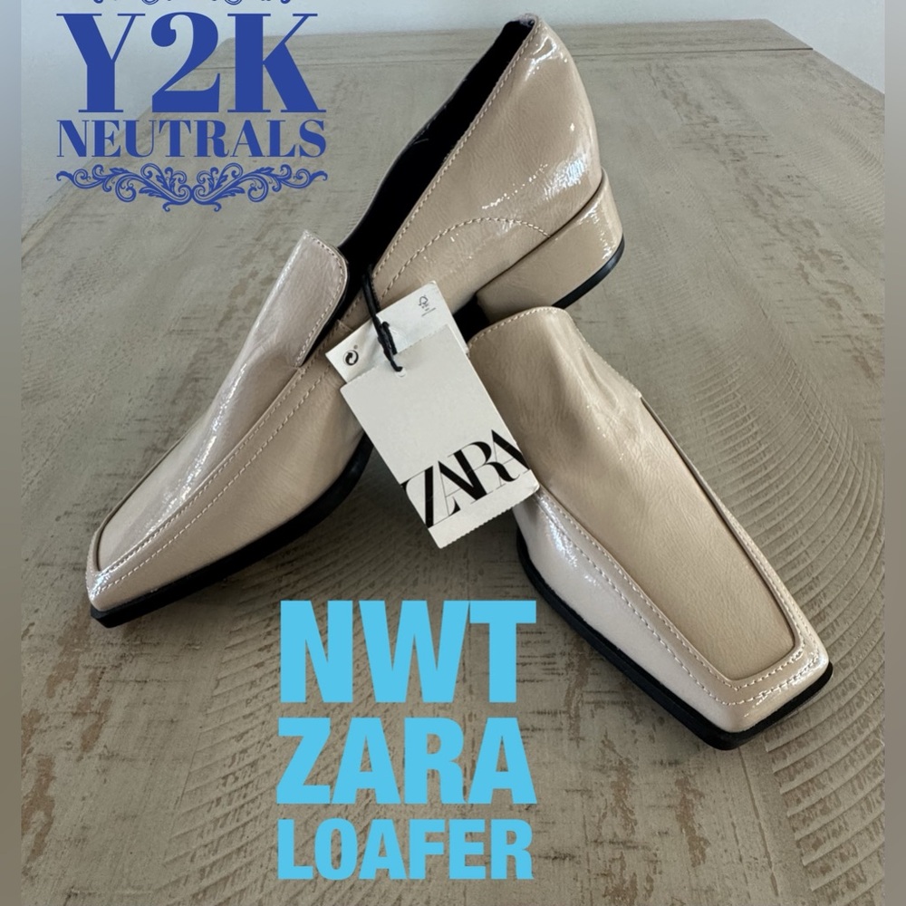 Zara Tan Loafers NWT